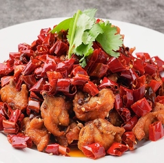四川風鶏肉の唐辛子炒め
