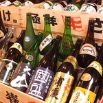 日本酒の種類は20種！浜焼きとご一緒に日本酒をお楽しみください♪メニューにない限定酒もあります！