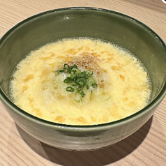 鶏白湯の玉子スープ