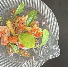 南蛮赤海老のカルパッチョ