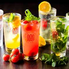 生野菜を使用したフレッシュサワー