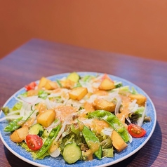 須賀川野菜のグリーンサラダ～自家製味噌ドレッシング～