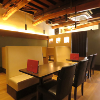 木の温もり感じる上質イタリアン空間