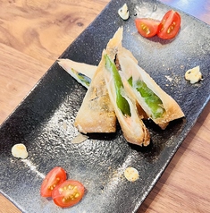たらこ餅チーズ春巻き