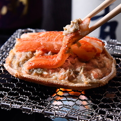 ズワイガニ甲羅焼き