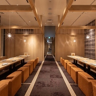 最大宴会人数は28名様迄完全個室でご対応可能です。