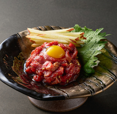 レアステーキユッケ