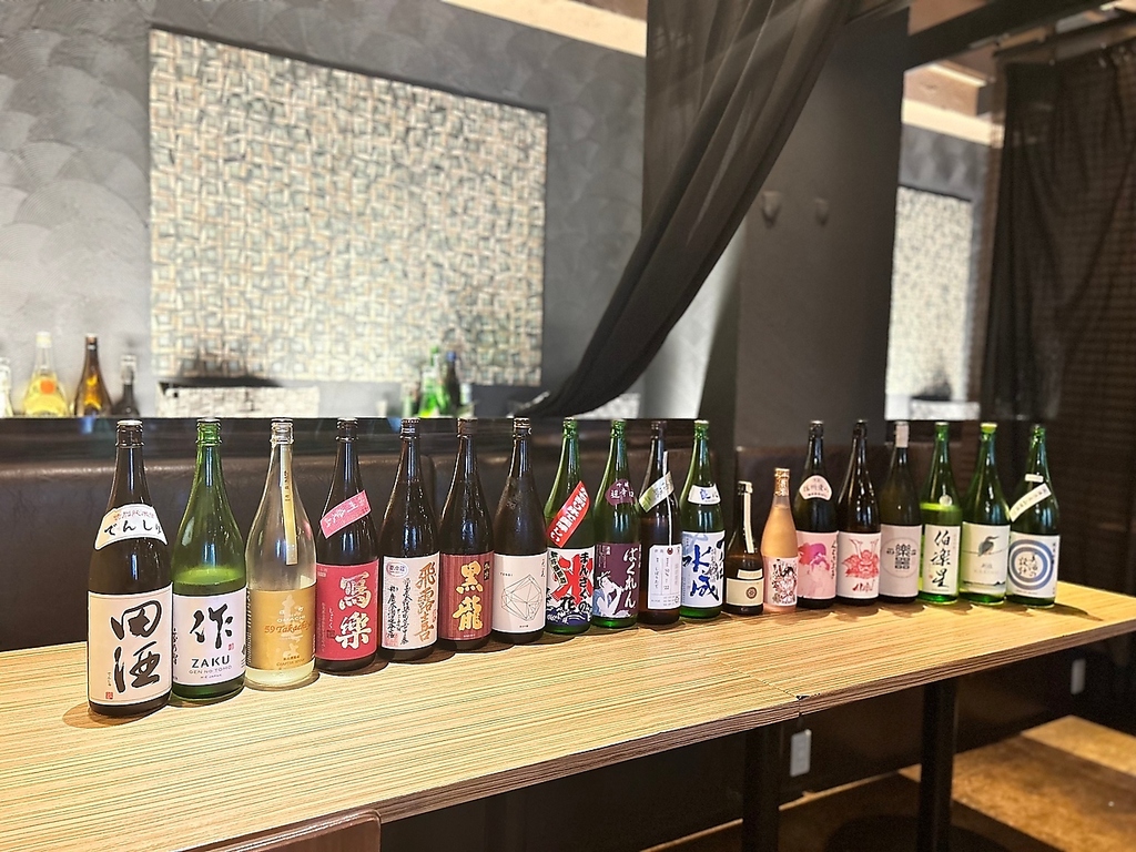 ワンコイン日本酒祭　新政も日替わりで。日本酒と合うおつまみが多数ございます。ぜひどうぞ♪