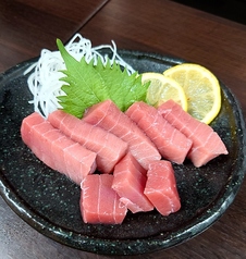 生本マグロ　刺身の写真