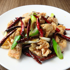 鶏肉と唐辛子炒め