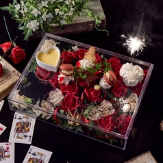 【１】メッセージ付き特製デザートプレート