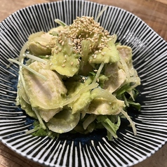 ささみとアボカドのわさび醤油和え
