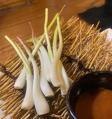 島らっきょの辛味噌添え
