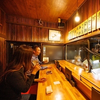 目の前で焼き上げる、ライブ感あふれるカウンター席