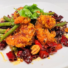 エビと唐辛子のサクサク揚げ