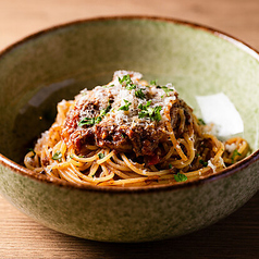 ほのかにカレー香るミートソースパスタ