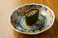 蟹味噌軍艦/梅しらす軍艦 各
