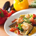料理メニュー写真 7種野菜と帆立のペペロンチーノ