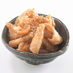 鶏皮からあげの甘辛だれ