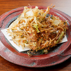 刻み昆布と香味野菜のかき揚げ