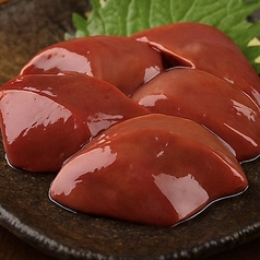 ＜旨＞白レバ ハツ刺し