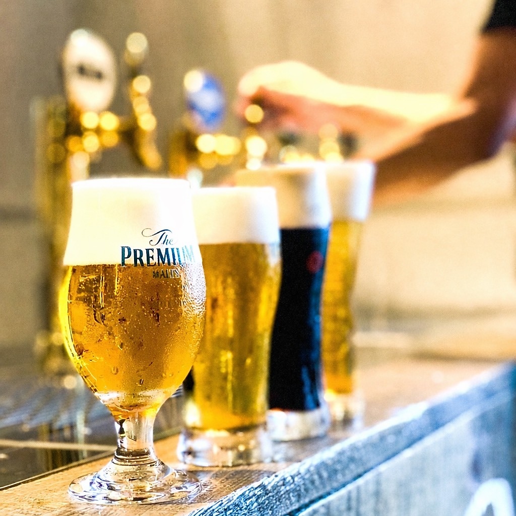 期間限定飲み放題プランもご用意しております♪4種の樽生ビアサーバーでお客様ご自身で注ぐ楽しさも