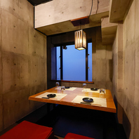 完全個室は2名様からご利用可能！