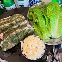 バジルサムギョプサルセット(1人前)