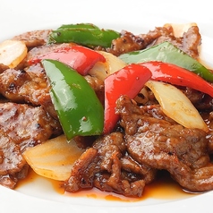 牛肉のオイスターソース炒め