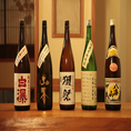 各種日本酒も取り揃えております。