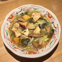 温野菜山椒あんかけ