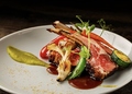 料理メニュー写真&nbsp;オーストラリア産ラムチョップ　ローズマリーのジュ グリーンマスタード