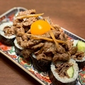 料理メニュー写真&nbsp;黒毛和牛しぐれ煮 卵黄巻き