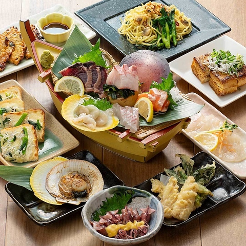 刺身も寿司も天ぷらも、サラダもデザートもドリンクも、税込360円均一の海鮮居酒屋