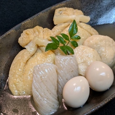 海老つみれと餅巾着のおでん風