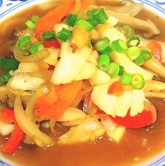 イカニンニク炒め