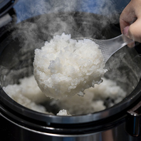 「ななかいの里コシヒカリ」こだわりの炊き立て白ご飯!!
