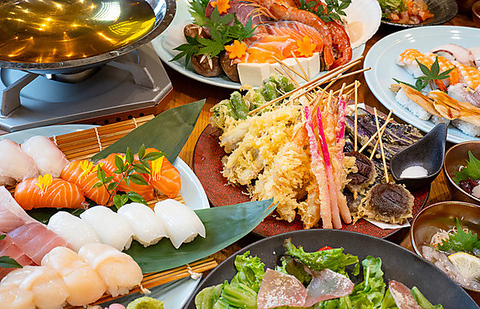 金土祝前日は25時まで営業中♪旬の味覚満載の海鮮×銘酒で乾杯！多彩なコースは宴会◎