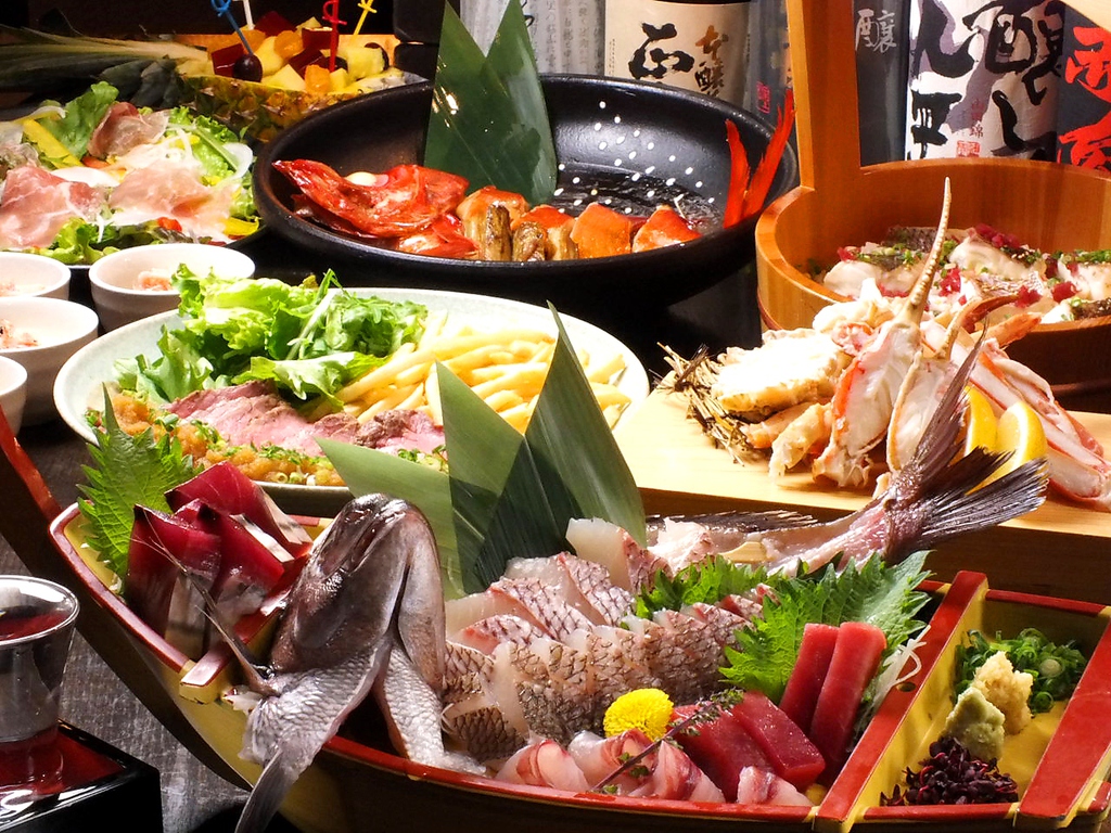 静岡の食材を使用した、オリジナル宴会コースもご用意。接待や歓送迎会にご利用ください♪