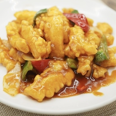 白身魚の甘酢あんかけ