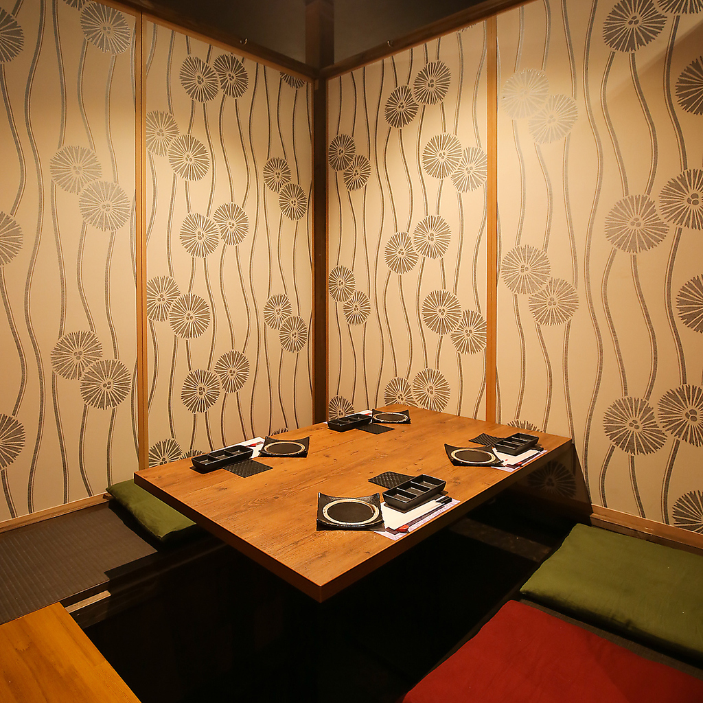 個室完備！個室は2名様～ご案内可能◎広めのお部屋もお気軽にご相談下さい◎