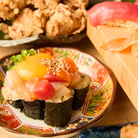 【海鮮×焼鳥】鮮度抜群の寿司と香ばしい本格串の二刀流