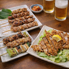 炭火やきとり気らく家のコース写真