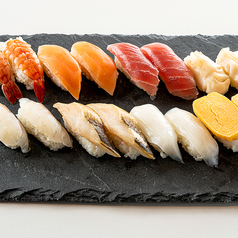 至福のセット】鶏・豚3種のお肉と寿司8種も満喫できる豚しゃぶ&寿司食べ放題