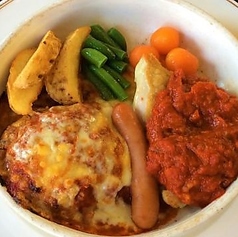 ミックスグリル(ミニバーグ&ソーセージ&チキン)