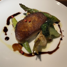フォアグラのポアレ　バルサミコソース