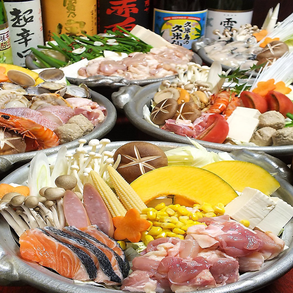 お鍋の季節到来！ちゃんこに水炊きにすき焼きしゃぶしゃぶにもつ鍋等、多種多様な種類がすべて当日OK
