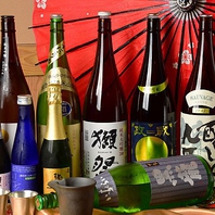 【常時約50銘柄の日本酒を】豊富な種類をご用意！
