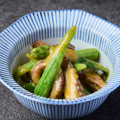 蛸とアスパラのぬた