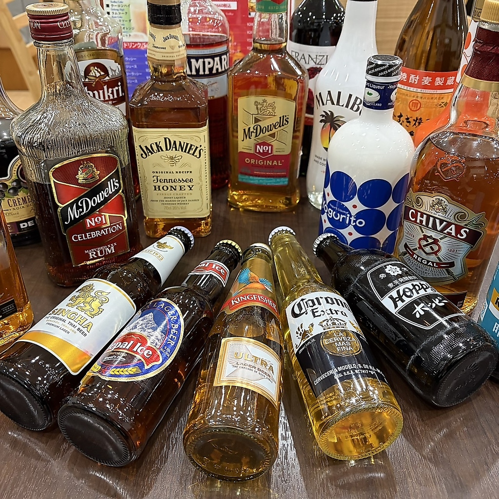 リキュールを多数ご用意！インド料理で乾杯してみてください！